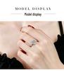 Обручальное кольцо с муассанитом в форме сердца из стерлингового серебра S925, 1,2 карата, цвет D