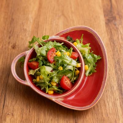 Суповая и сэндвичная миска Керамическая форма для запекания с ручками Разделенная тарелка для пасты салата фруктов завтрака обеда ужина закусок