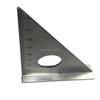 Stainless Steel Woodworking Ruler Square Layout Miter Triangle Rafter 45 Degree 90 Degree Metric Gauge Measuring Gauging Tools