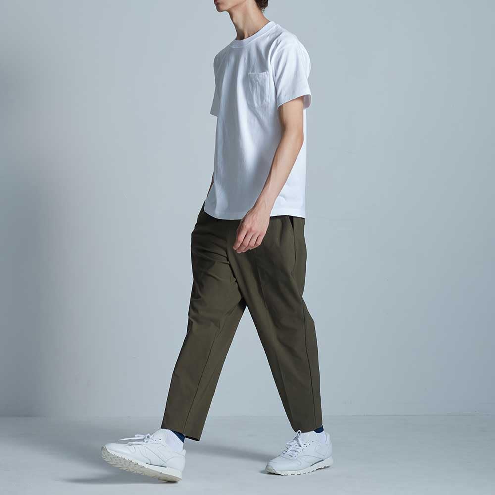 Эластичные брюки BODY Wild Rayon Blend Wide Tapered Black [Gunze] WILD/Body Men's