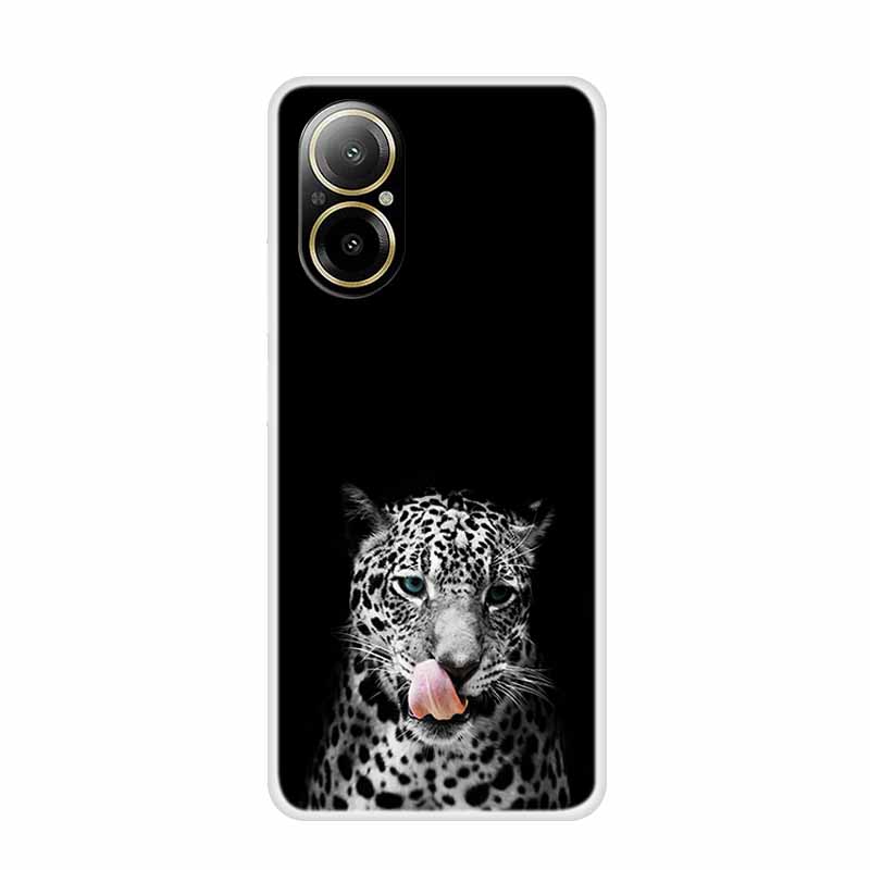 Мягкий чехол для Realme C67 с рисунком животных, роскошная силиконовая крышка для телефона Realme C 67, защитный прозрачный корпус, прозрачные чехлы