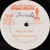 12-дюймовая пластинка EVERTON CHAMBERS COMMANDER SHAD Shes A Lady Love Motion VPRD635 Gold Disc 1990 США Регги Ска Даб Б/у