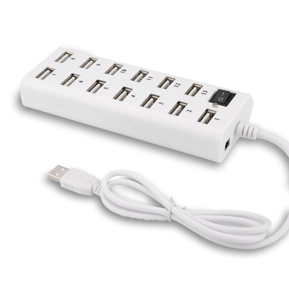 Высокоскоростной многофункциональный USB-хаб на 13 портов и сетевой фильтр