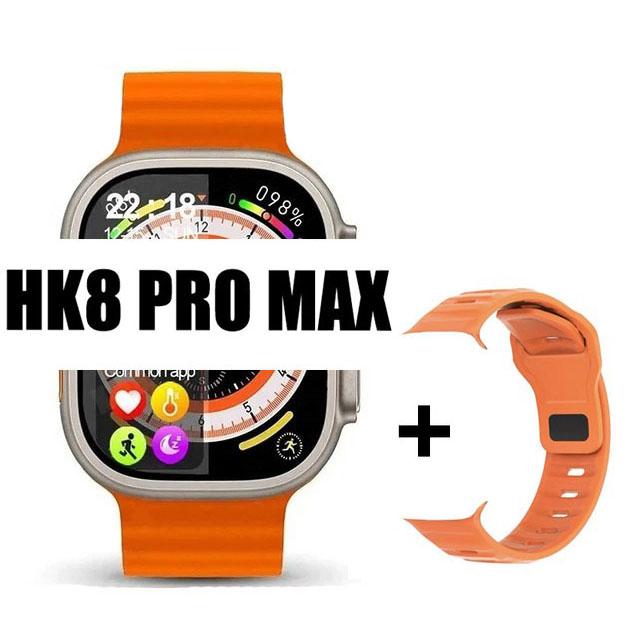 Оригинальные умные часы Hk8 Pro Max для мужчин, серия 8, 49 мм, 2,2 дюйма, экран RTAE с высокой частотой обновления, NFC-компас, игровые умные часы для Apple iPhone