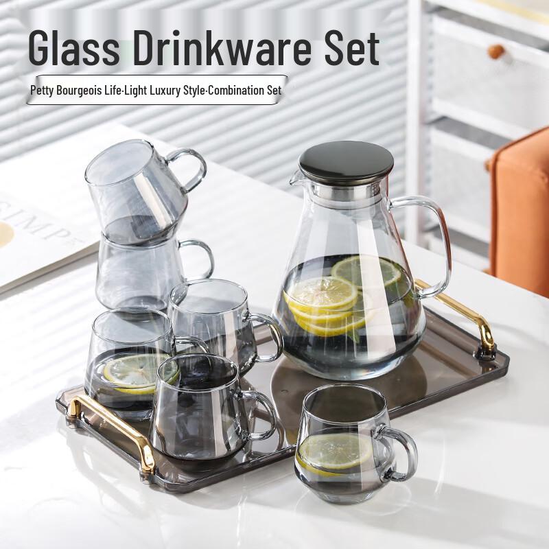 Hanyou Glass Cold Water Pitcher Set