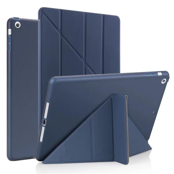 For iPad air 1 2 Cases ipad 10.2 Silicone Soft Back Ultra Slim Smart Cover Case for iPad 9.7 5/6th For ipad mini 1 2 3 6 Coque