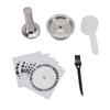Coffee Capsule Stainless Steel Reusable 230ML Coffee Capsule Pod with Amper Spoon Brush Stickers