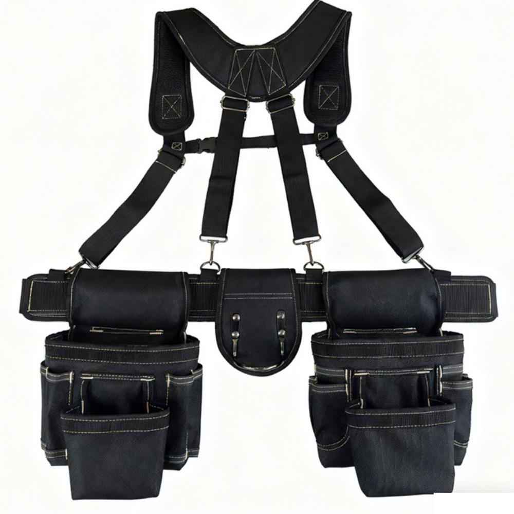 Large Capacity Woodworking Tool Belt Adjustable Design Multi Functional Tool Belt Carpenter Work