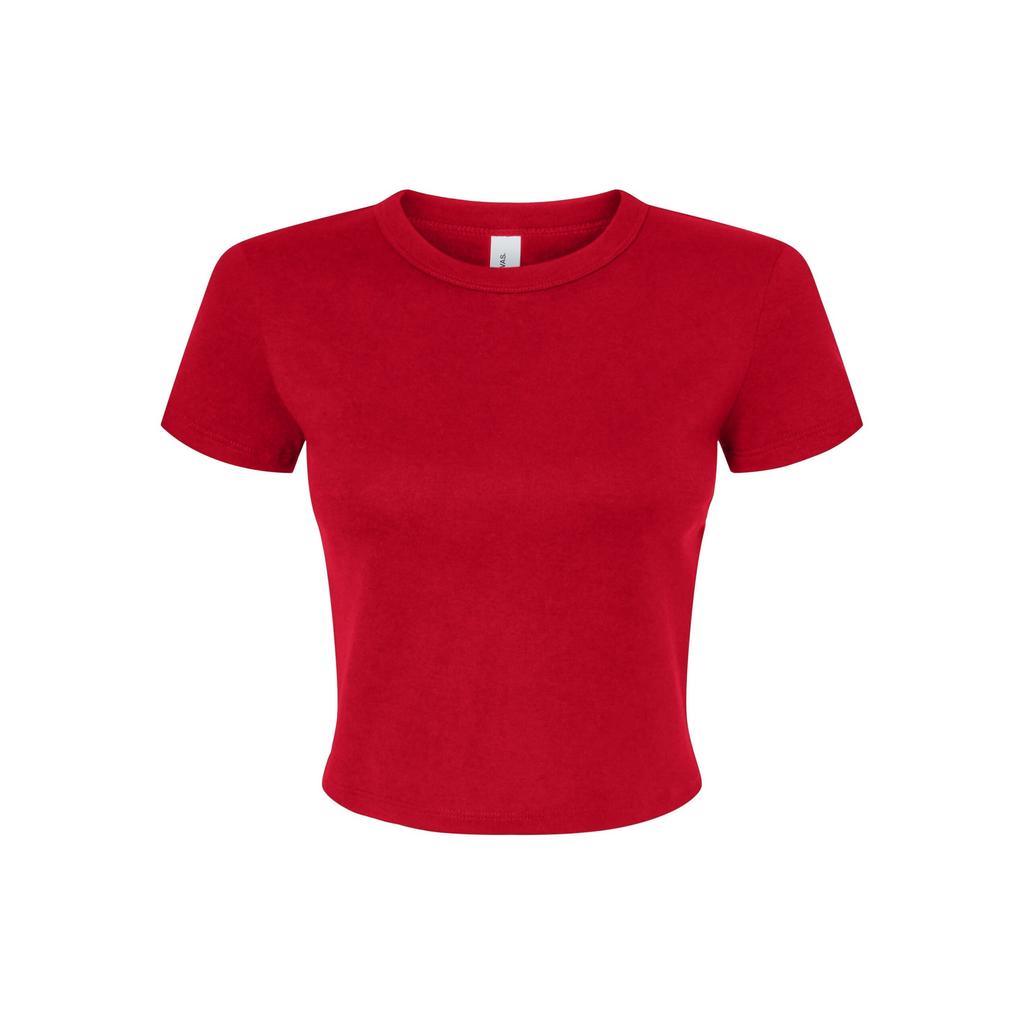 Bella + Canvas Womens/Ladies Micro-Rib Crop T-Shirt