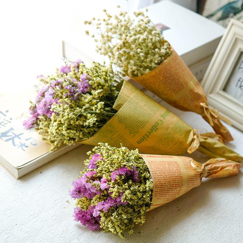 10pcs Newspaper Wrapping Paper Bouquet Kraft Sunflower Wrapped Floral Paper 50x75 DIY Artware Package Book Cover Wrap Packing