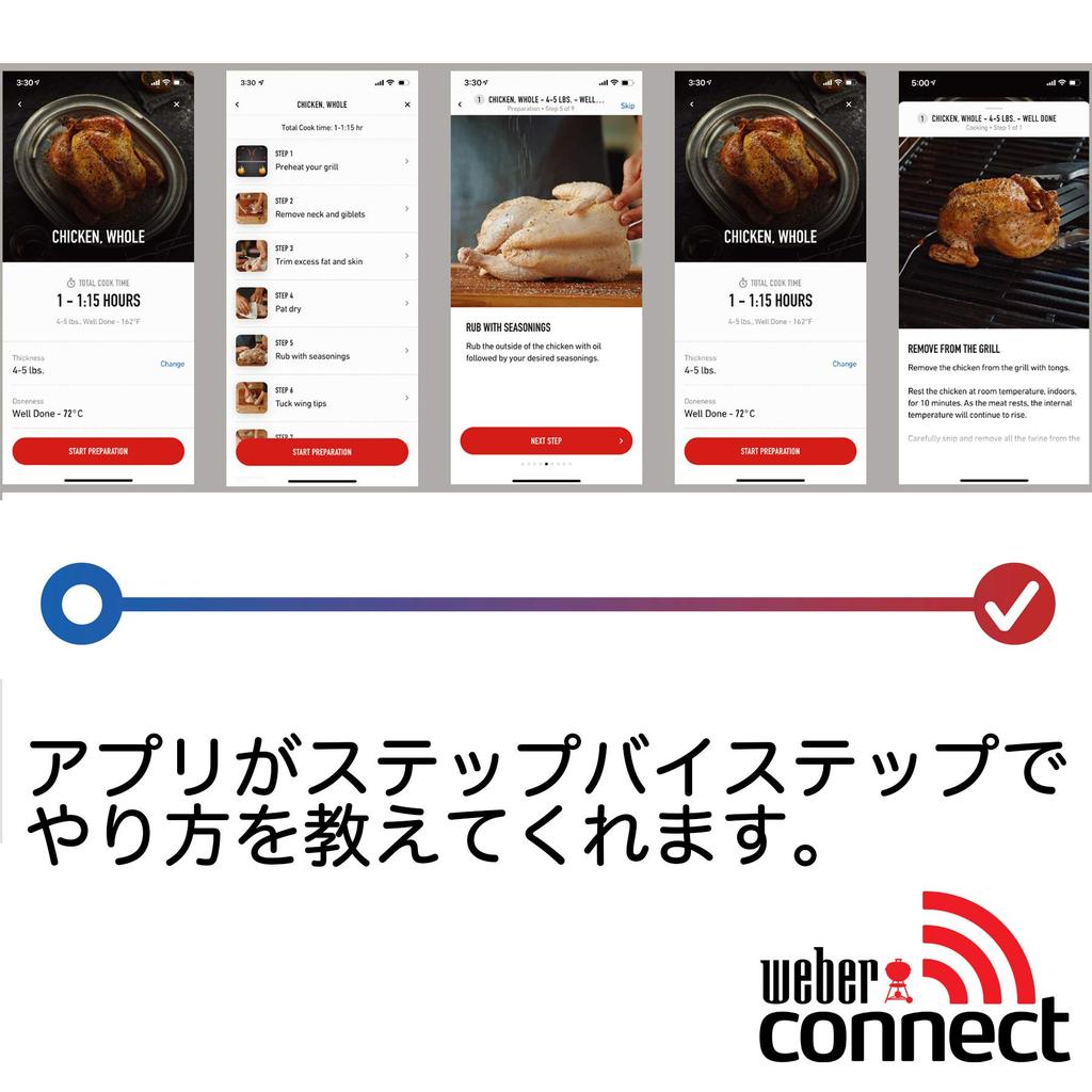 Weber BBQ Grill Digital Device Thermometer Weber Connect Smart Grill Hub 3203 [Genuine Japanese Product with 2-Year Warranty] Black