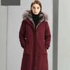 Женская зимняя парка из искусственного меха, длинное пальто высокого класса