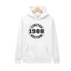 1988 Принт Унисекс Топ Худи для Бега Осенний Свитер с Длинным Рукавом С Капюшоном Повседневный Универсальный Худи Уличная Мода Одежда Y2K