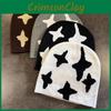 Pattern Fashion Star Neutral Casual Warm Knitted Hat For Autumn Winter And