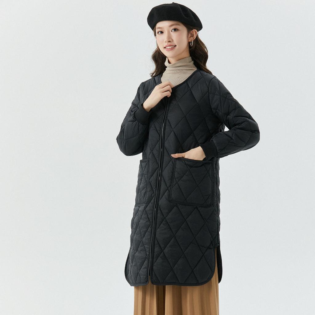 Женская теплая куртка из плотного бархата с длинными рукавами и хлопковой застежкой для домашнего использования, длинная хлопковая куртка