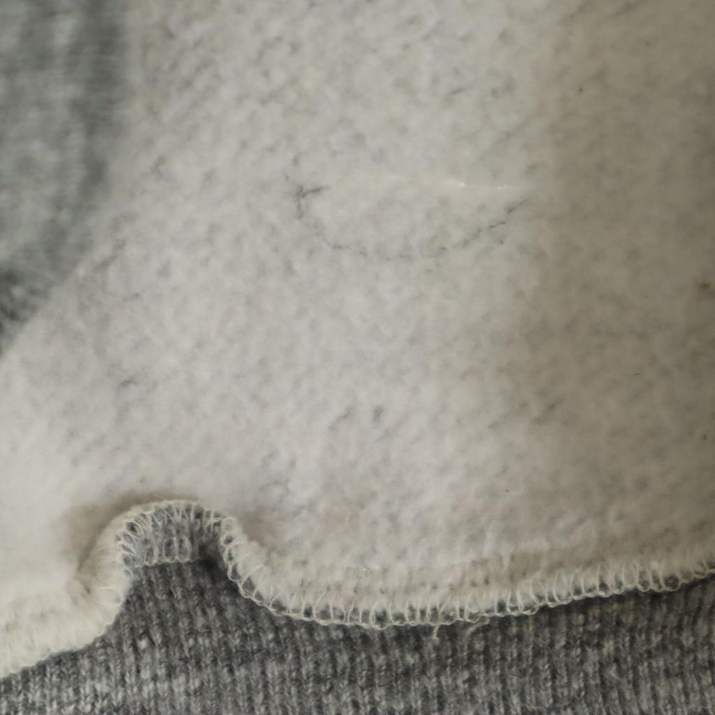 VINTAGE 70s Made in USA raglan sweat XL gray Vince Fleece Lining Women Used