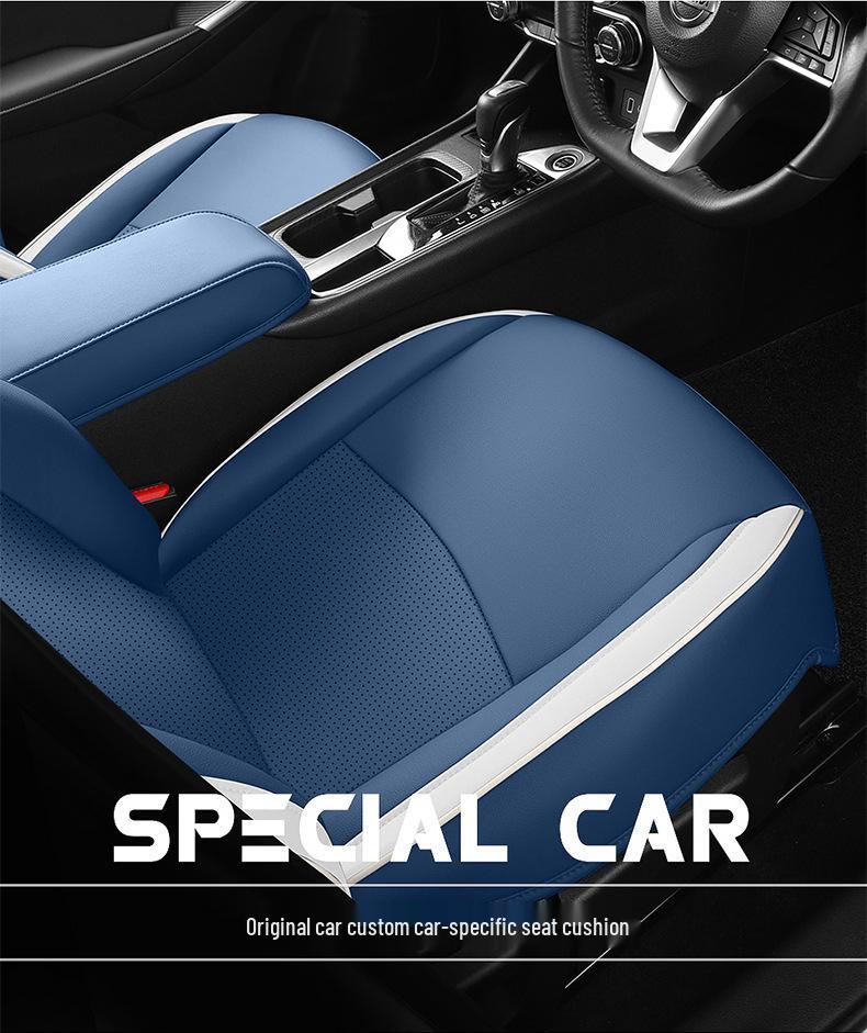 Sylphy 5-Seater Leather Seat Cover: All-Season Full Surround Cushion