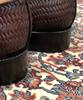 Joenshoe Vegetable Rattan Breeze Double Monk Strap Brown