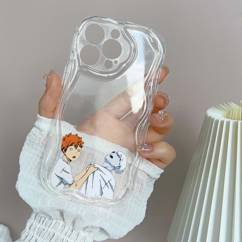 N69 аниме Haikyuu X Reader art, мягкие волнистые чехлы для телефонов для iPhone 14 Pro Max 13 mini 15 Plus XR 7 8 6 XS Max 12 11, защитный бампер