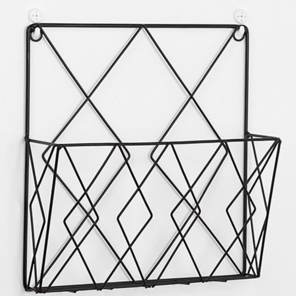 Wall Mounted Book Newspaper Storage Rack Metal Magazine Holder Tabletop Display Stand  for Home
