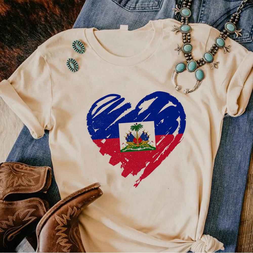 Haiti top Women comic top feUnisex 2000s clothes