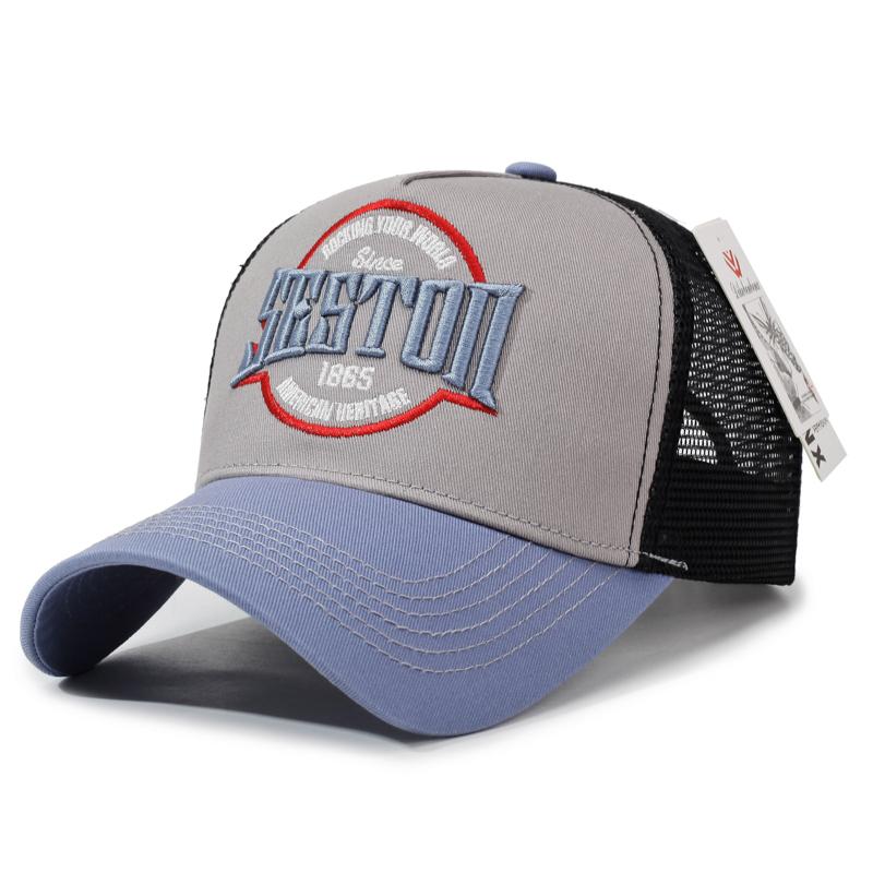 Custom Logo Trucker Hats BSCI Certified Breathable Mesh Back Baseball Caps Vintage Embroidery Adjustable Trucker Caps