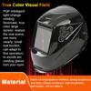 Solar Charging Automatic Dimming Welding Mask Large View True Color Welding Facemask 130℃ High