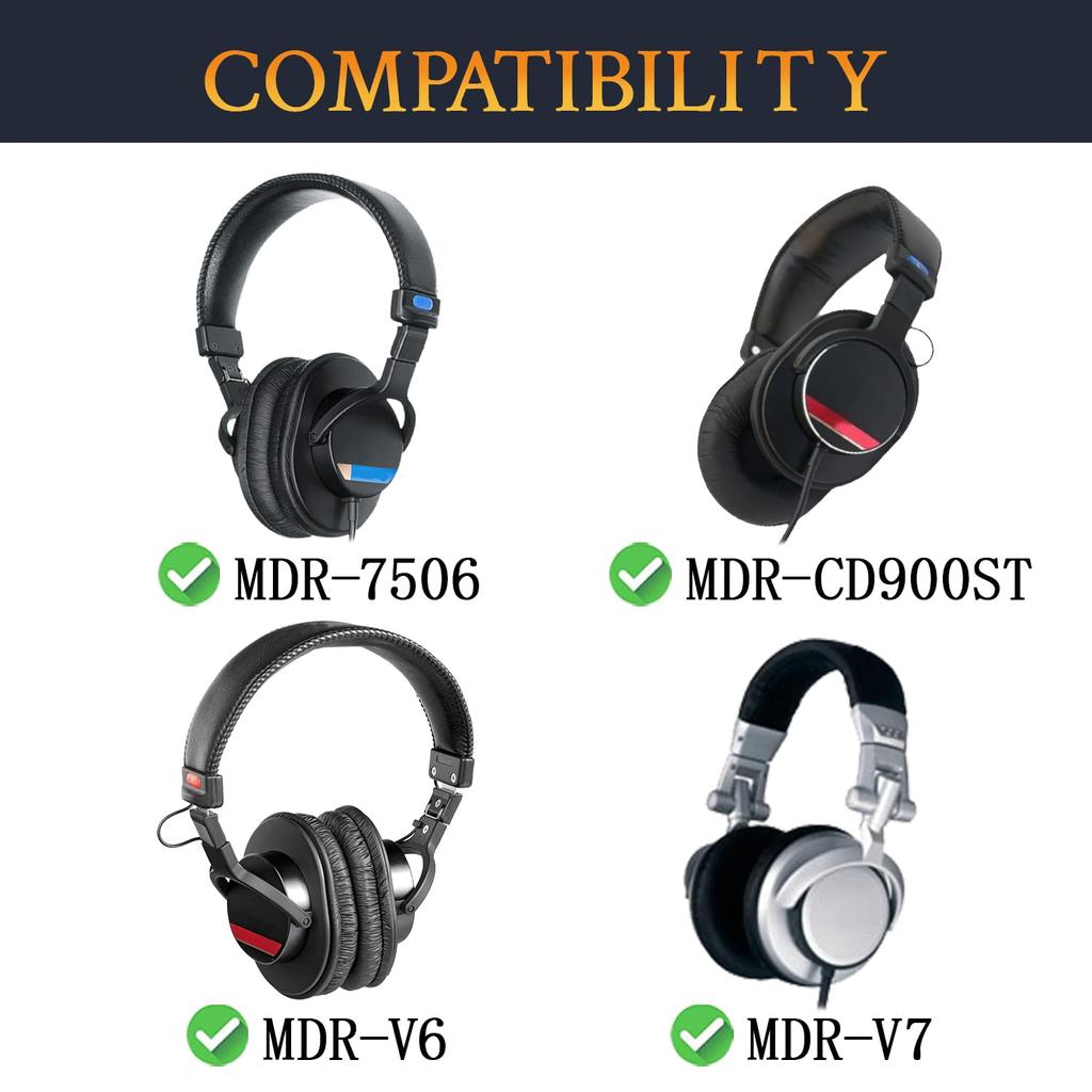 Амбушюры SOULWIT сетчатая ткань для наушников SONY, сменные амбушюры, шумоизоляционные пенные амбушюры, черные MDR-CD900ST / MDR-7506 / MDR-V6 / MDR-V7