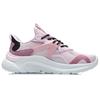 Li Ning Flow Cloud Non-Slip Wear-Resistant Low-Top Running Shoes Women Sneaker White Pink AGLR036-2