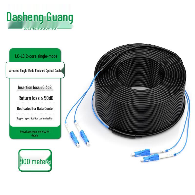 Dasheng Optic Outdoor Armored Single-mode LC-LC Fiber Optic Cable