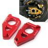 2Pcs Motorbike Aluminum Axle Spindle Chain Adjuster Blocks For Yamaha YZF R1 FZ1 2005-2015 & FZ8 TMAX 530 2012-2015
