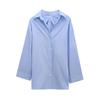Kaslead New Arrival Women's Clothing Fashion Style Fashion Minimalist Back Pleated Loose Shirt 3067118