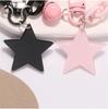 Shiny Stars Acrylic Keychain Bell Pendant Keyring for Girls Backpack DIY Headphone Case Accessorie Funny Gifts