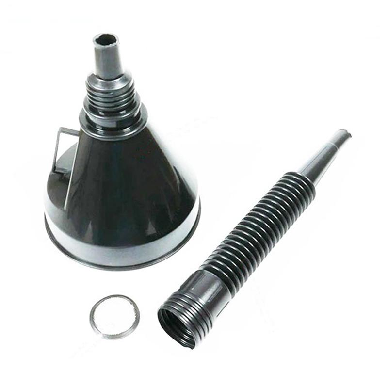 Заправочная воронка 2-в-1 с сетчатым фильтром для бензина, дизельного топлива