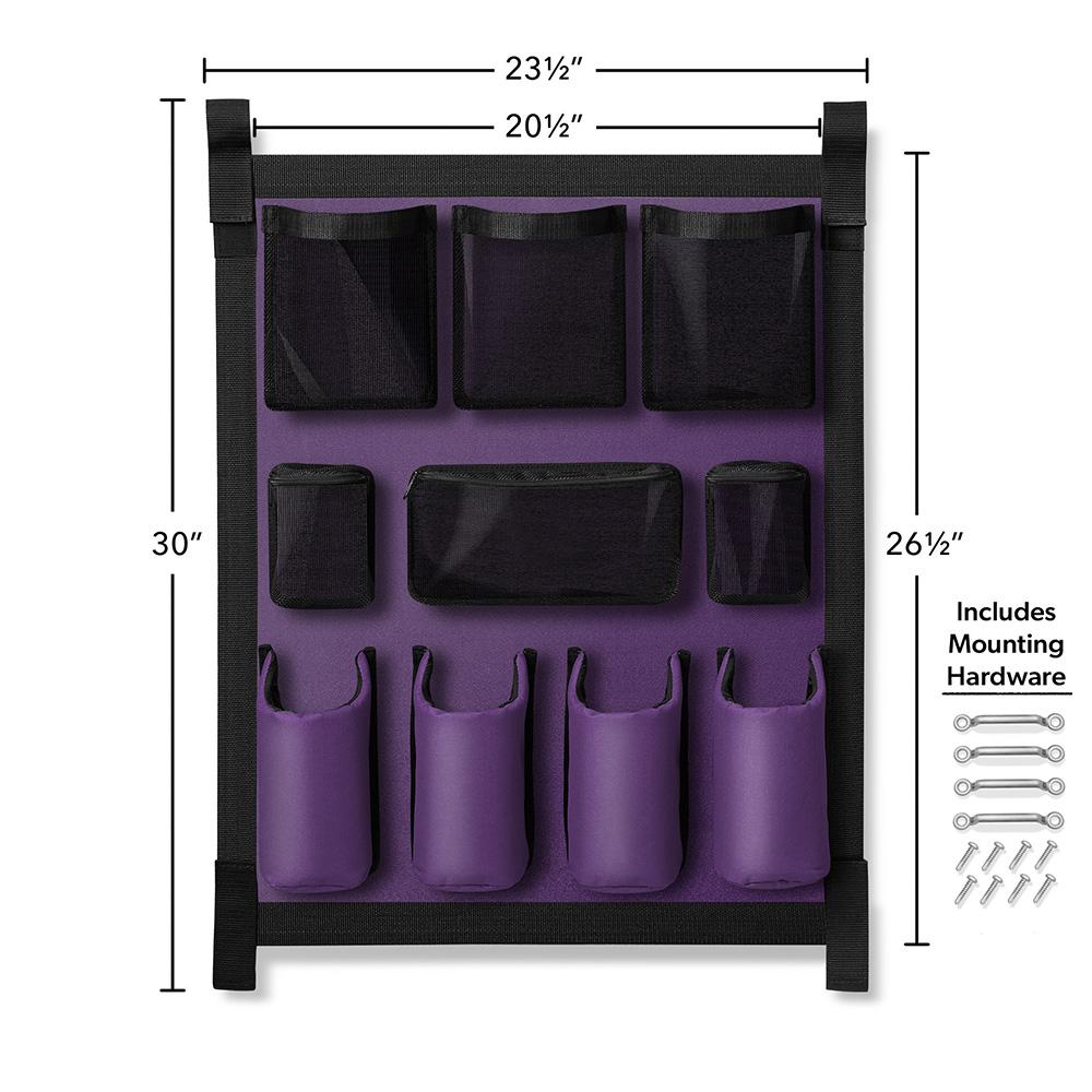 1 х Фиолетовая сумка для груминга прицепа для лошадей Органайзер для прицепа для лошадей + Ручки и винты