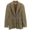 90s Italian Cashmere Blend Old Check Pattern Tailored Jacket Women Used