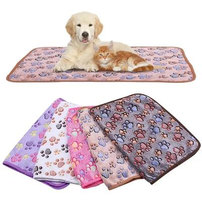 Одеяло для домашних животных Mascotas Cama Perros Cachorro Мягкий милый принт для домашних животных Флисовый коврик для сна Подушка для собак и кошек Милая подушка