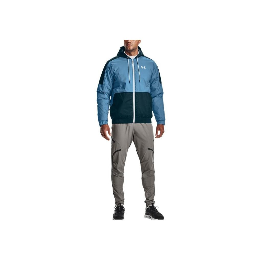 Under Armour Sportstyle Insulate Training Hoodie Jacket Men Jackets Blue 1355849-422