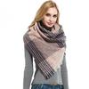 Scarf Autumn Winter Triangle Shawl Women's Triangle Scarf Plaid Thin Square Scarf Scarf