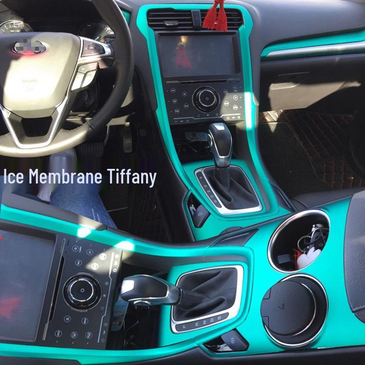 13-18 Mondeo Наклейка на интерьер из углеродного волокна для рычага переключения передач и консоли