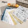 50PCS Kitchen Food Grade Baking Bread Oil-paper Wrappers Grease-proof Wax Paper