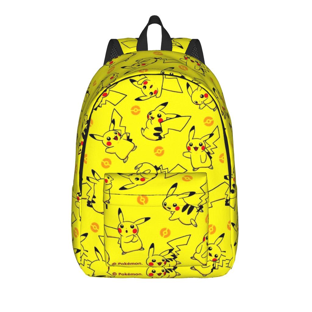 Cute Cartoon Manga Poke-Mon Backpack for Men Women Casual Student Work Daypack Pokemoned College Shoulder Bag with Pocket