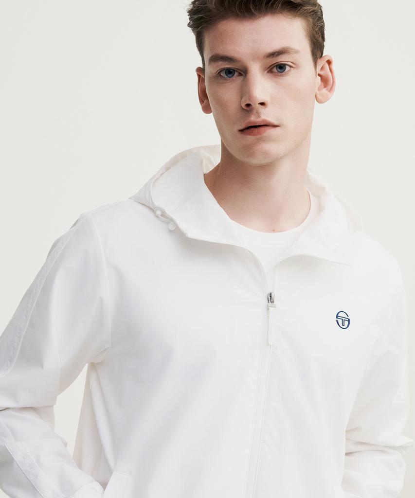 Мужская теплая толстовка с капюшоном Sergio Tacchini M Essential (белый)