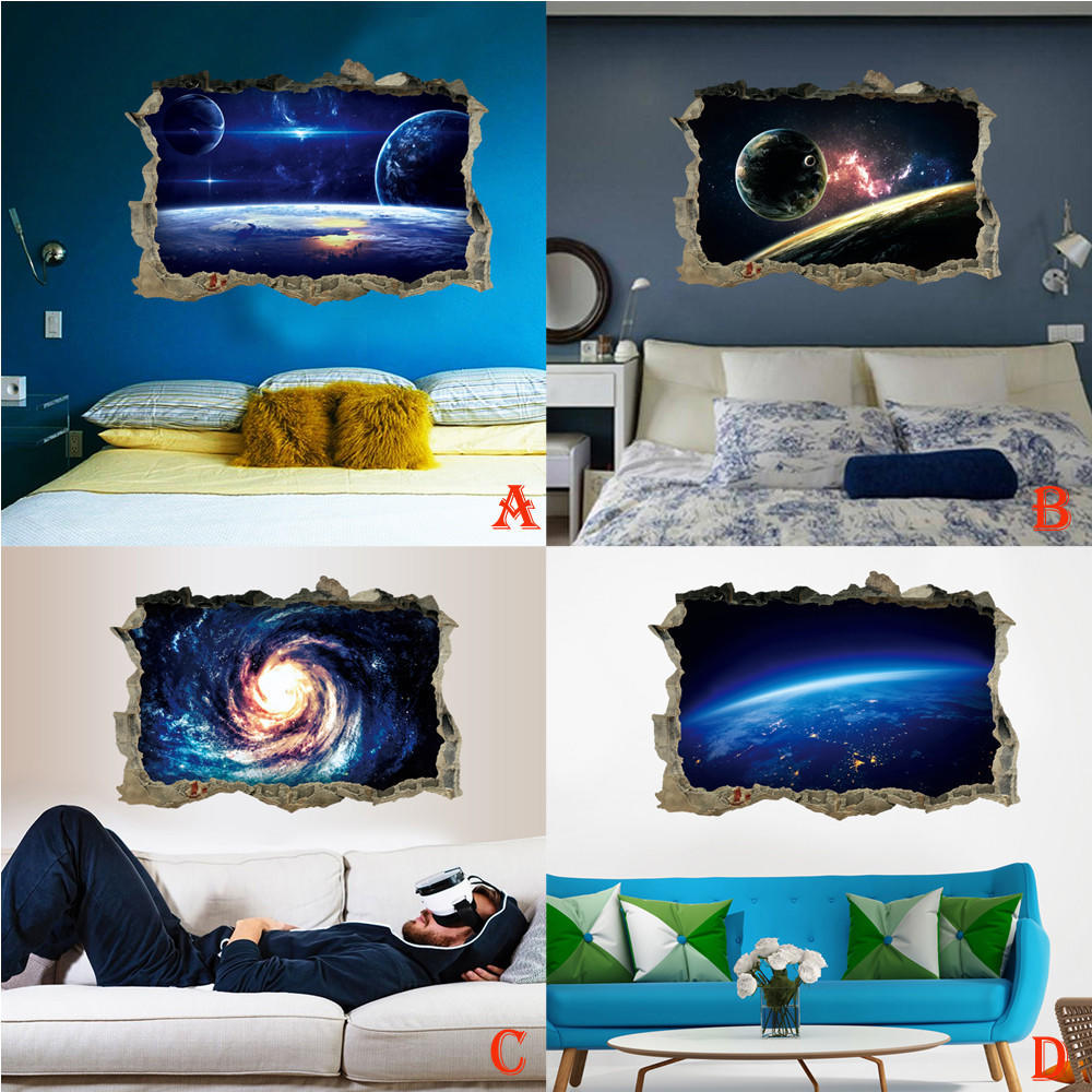 3D Star Series Floor Wall Sticker Removable Mural Decals Vinyl Art Room Decor