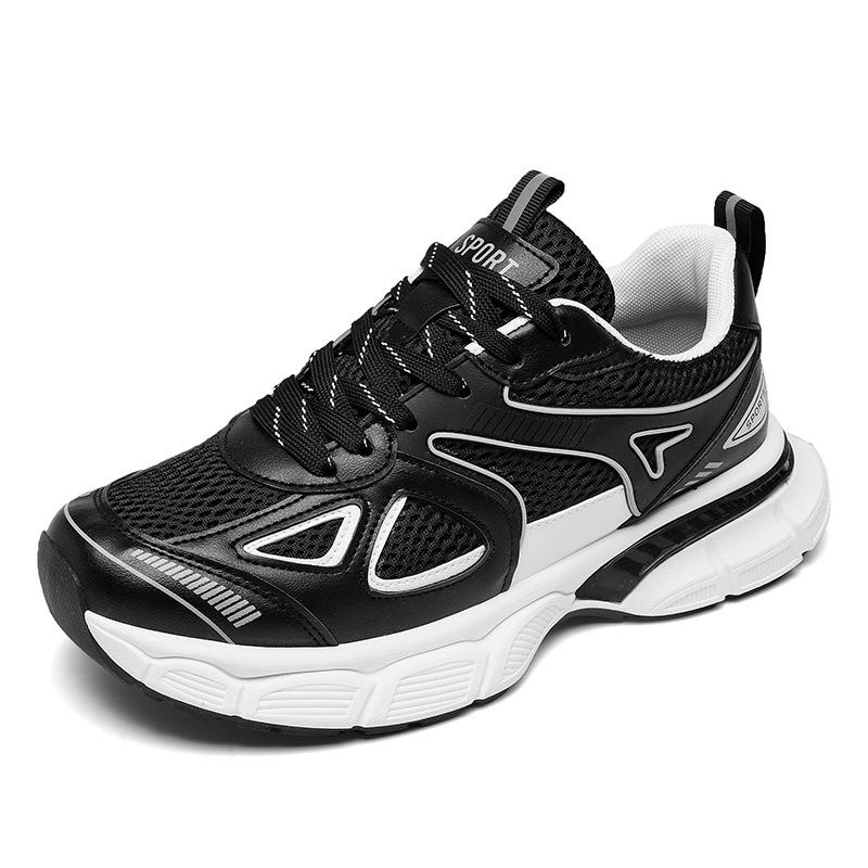 Мужская обувь большого размера, дышащая и универсальная, кроссовки на платформе, мужские новые сетчатые спортивные повседневные кроссовки для бега