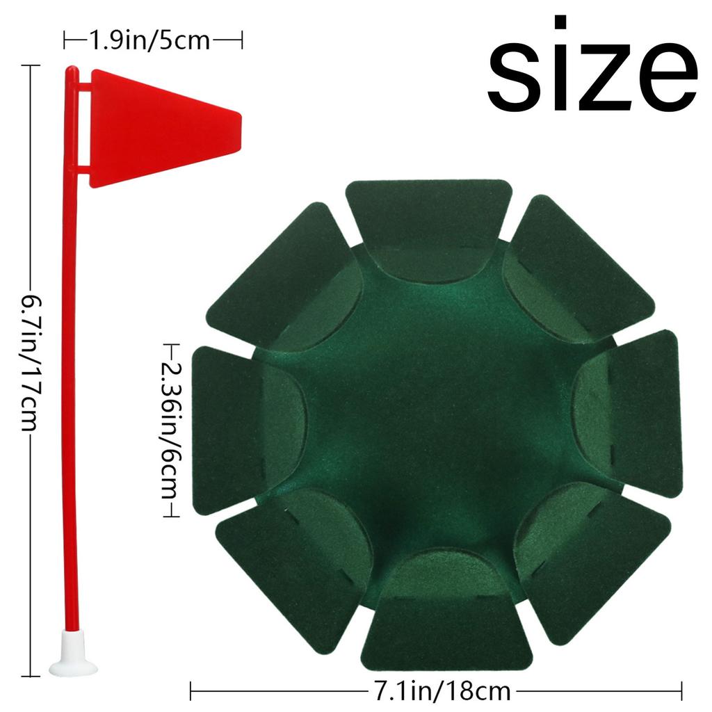 Golfing Putting Practice Cup All-Direction Golfing Practice Hole Indoor Outdoor Golfing Putting Cup with Magnetic Flag