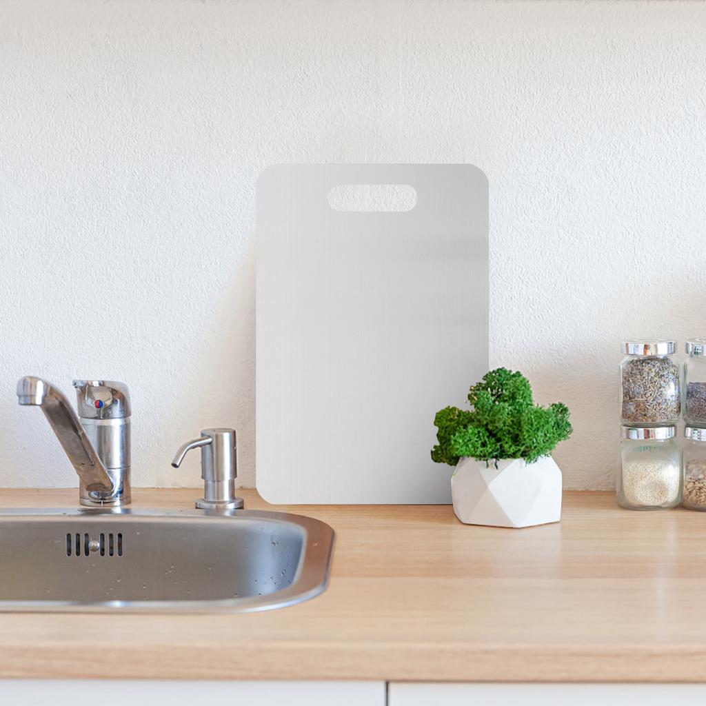 Stainless Steel Cutting Board Metal Food Chopping Double-sided Breadboard Useful Kitchen Utensil Boards