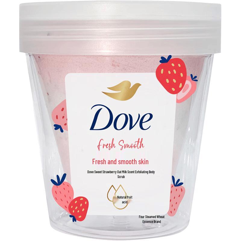 DOVE Фруктовый молочный отшелушивающий скраб для тела