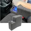 BUYFULL Console Box for Sienta 10 Armrest with Breathing Large Capacity Drink USB RGB LED PU Easy Compatible with Sienta 170 Series and Late July 2015