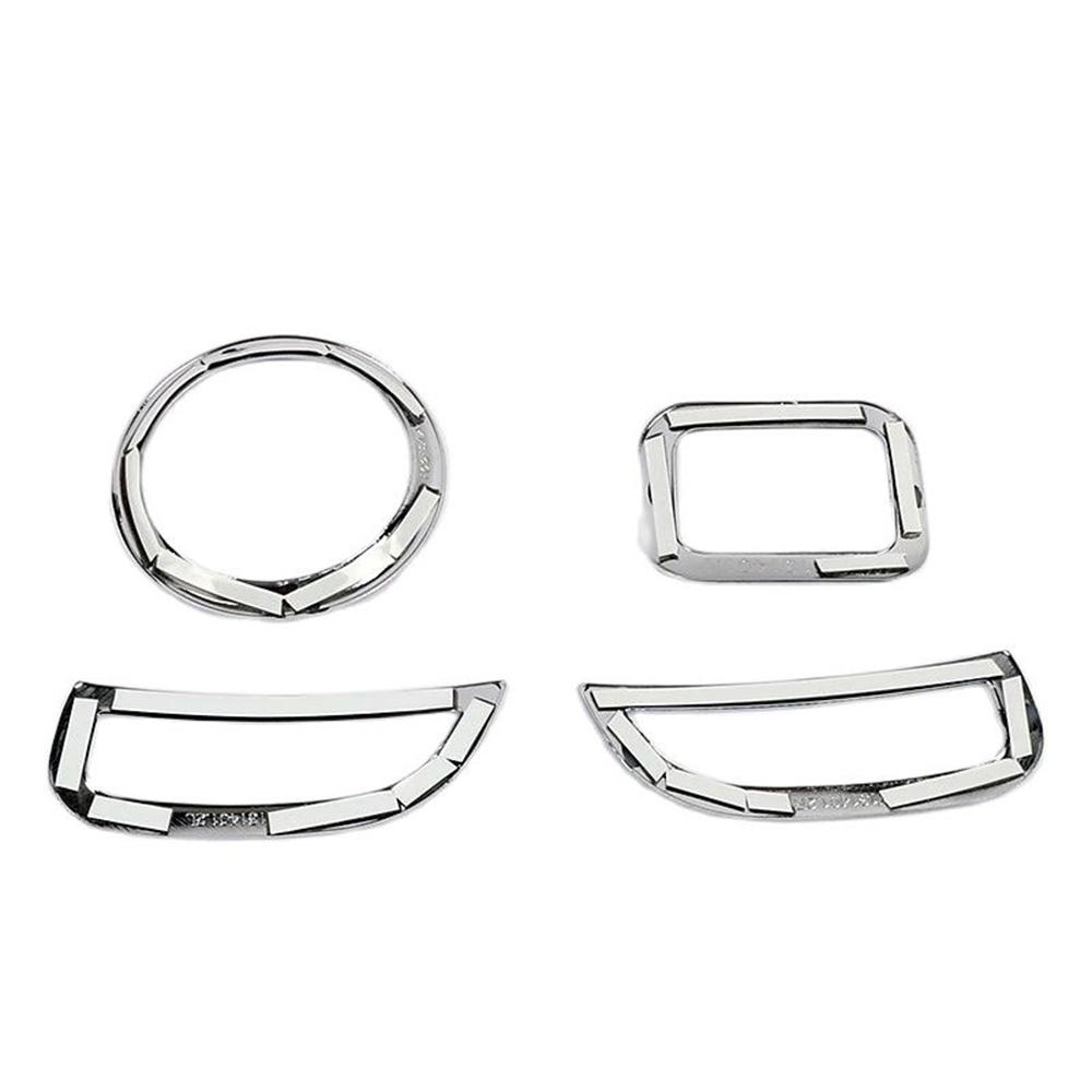 4 шт. для Dodge Journey Fiat Freemont 2011-2014 ABS Chrome приборная панель автомобиля накладка на вентиляционное отверстие кондиционера